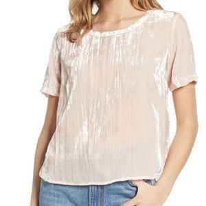 Splendid Crushed women’s velvet top size small NWT